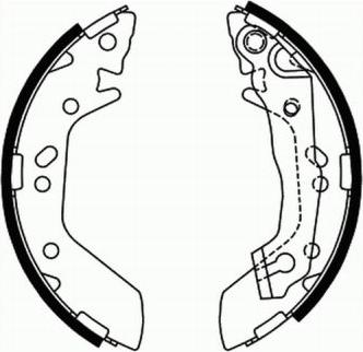 ABE C00515ABE - Garnitura zavorne celjusti parts5.com