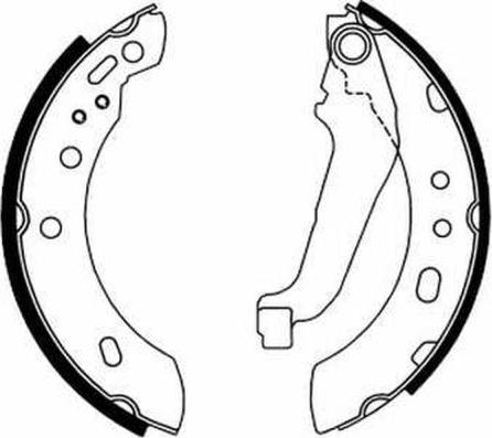 ABE C01043ABE - Garnitura zavorne celjusti parts5.com