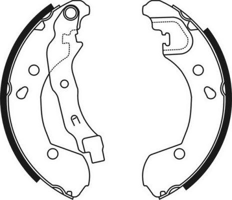 ABE C01056ABE - Комплект тормозных колодок, барабанные parts5.com