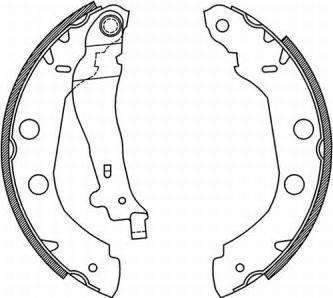 ABE C01002ABE - Fékpofakészlet parts5.com