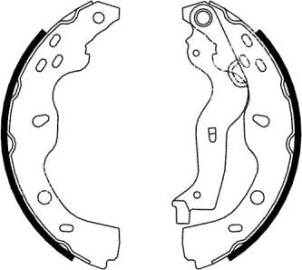 ABE C08024ABE - Set saboti frana parts5.com