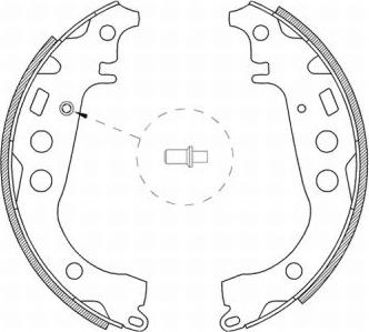 ABE C02059ABE - Комплект спирачна челюст parts5.com