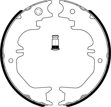 ABE C02082ABE - Set saboti frana, frana de mana parts5.com