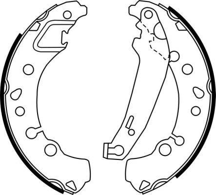 ABE C0G058ABE - Zestaw szczęk hamulcowych parts5.com