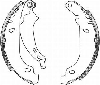 ABE C0P019ABE - Set saboti frana parts5.com