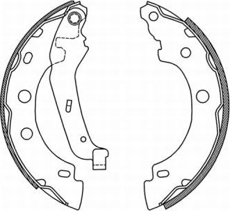 ABE C0R013ABE - Bremsbackensatz parts5.com