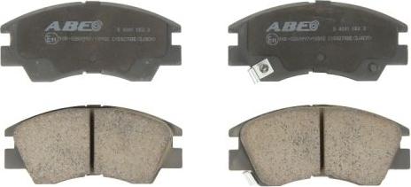 ABE C15027ABE - Brake Pad Set, disc brake parts5.com