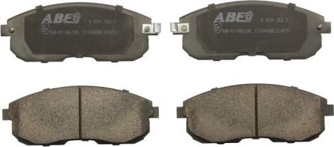 ABE C11044ABE - Set placute frana,frana disc parts5.com