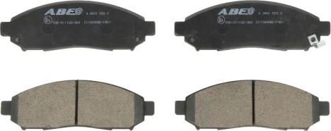 ABE C11089ABE - Brake Pad Set, disc brake parts5.com