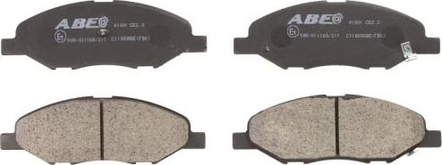 ABE C11080ABE - Brake Pad Set, disc brake parts5.com