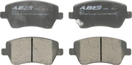 ABE C18019ABE - Brake Pad Set, disc brake parts5.com