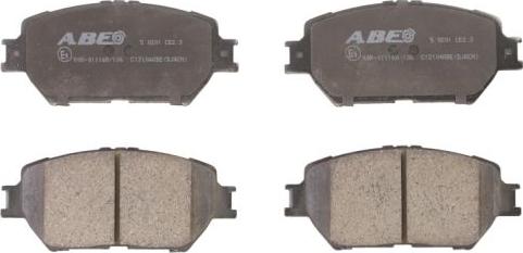 ABE C12104ABE - Brake Pad Set, disc brake parts5.com