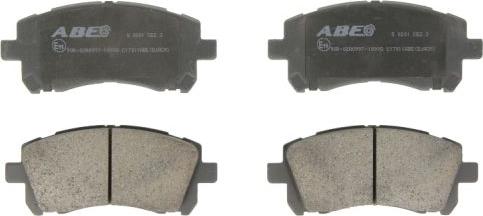 ABE C17011ABE - Brake Pad Set, disc brake parts5.com