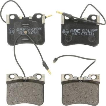 ABE C1C016ABE - Brake Pad Set, disc brake parts5.com