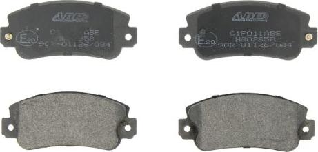 ABE C1F011ABE - Sada brzdových destiček, kotoučová brzda parts5.com