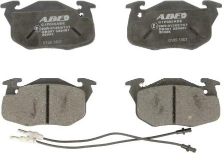 ABE C1P005ABE - Brake Pad Set, disc brake parts5.com