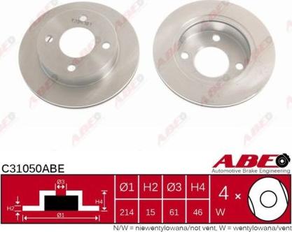 ABE C31050ABE - Disc frana parts5.com