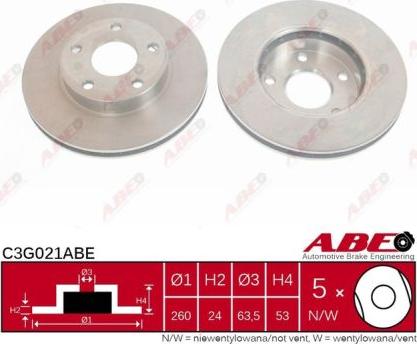 ABE C3G021ABE - Brake Disc parts5.com