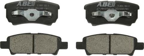 ABE C25012ABE - Brake Pad Set, disc brake parts5.com