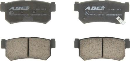 ABE C20008ABE - Set placute frana,frana disc parts5.com