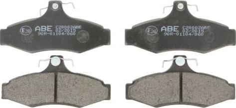 ABE C20002ABE - Set placute frana,frana disc parts5.com