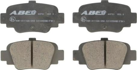 ABE C21035ABE - Fékbetétkészlet, tárcsafék parts5.com