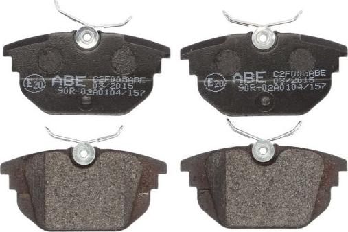 ABE C2F005ABE - Bremsbelagsatz, Scheibenbremse parts5.com