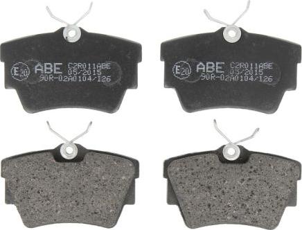 ABE C2R011ABE - Bremsbelagsatz, Scheibenbremse parts5.com