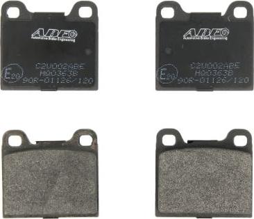 ABE C2V002ABE - Brake Pad Set, disc brake parts5.com