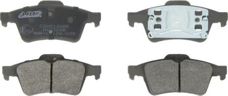 ABE C2X012ABE - Brake Pad Set, disc brake parts5.com