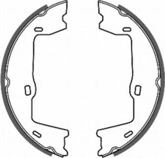 ABE CRX000ABE - Komplet kočionih papuča, ručna kočnica parts5.com