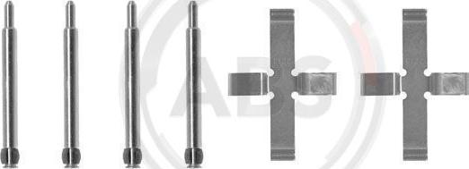 A.B.S. 0980Q - Set accesorii, placute frana parts5.com