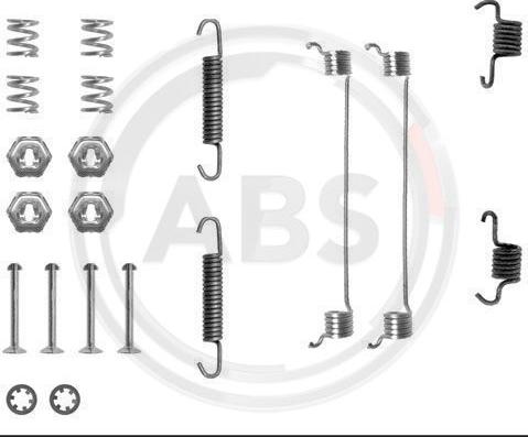 A.B.S. 0651Q - Tartozékkészlet, fékpofa parts5.com