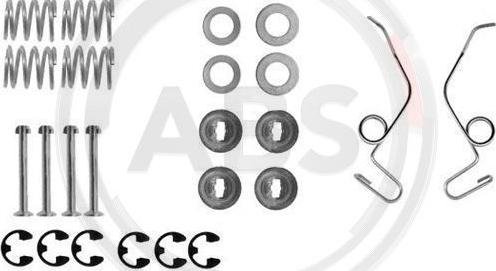 A.B.S. 0625Q - Set accesorii, sabot de frana parts5.com