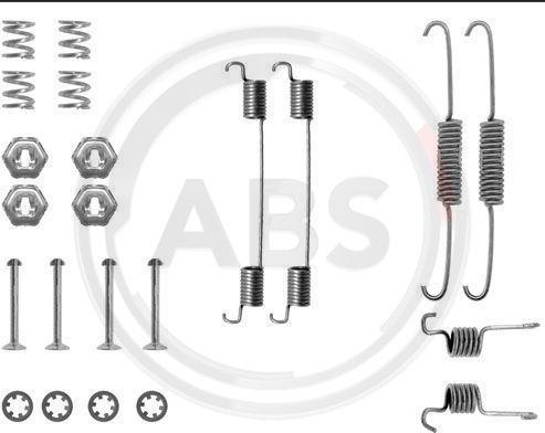 A.B.S. 0674Q - Accessory Kit, brake shoes parts5.com