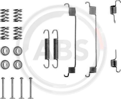 A.B.S. 0672Q - Juego de accesorios, zapatas de freno parts5.com