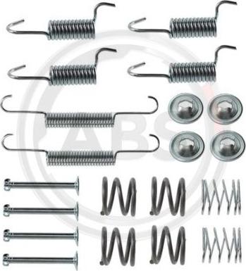 A.B.S. 0006Q - Sada příslušenství, parkovací brzdové čelisti parts5.com