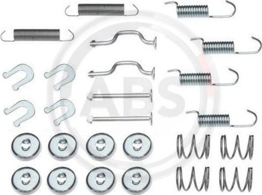 A.B.S. 0810Q - Kit d'accessoires, mâchoires de frein de stationnement parts5.com