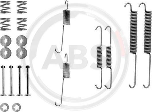 A.B.S. 0754Q - Tartozékkészlet, fékpofa parts5.com