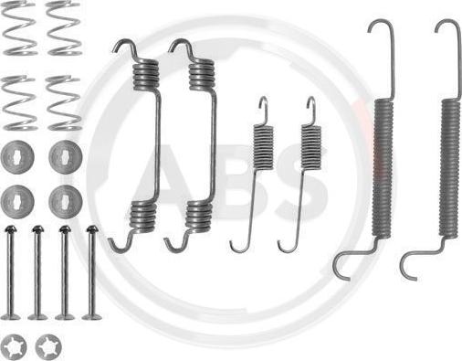 A.B.S. 0766Q - Tartozékkészlet, fékpofa parts5.com