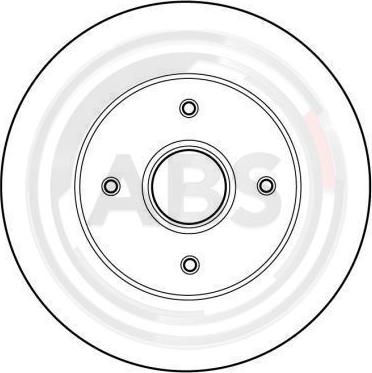 A.B.S. 16058 - Brzdový kotouč parts5.com