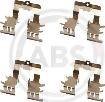 A.B.S. 1620Q - Kit de accesorios, pastillas de frenos parts5.com