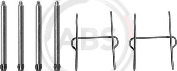 A.B.S. 1081Q - Set accesorii, placute frana parts5.com