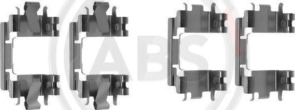 A.B.S. 1257Q - Zestaw akcesoriów, klocki hamulcowe parts5.com