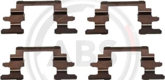 A.B.S. 1236Q - Zubehörsatz, Scheibenbremsbelag parts5.com