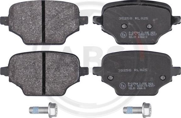 A.B.S. 35258 - Set placute frana,frana disc parts5.com