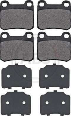 A.B.S. 36498 - Set placute frana,frana disc parts5.com