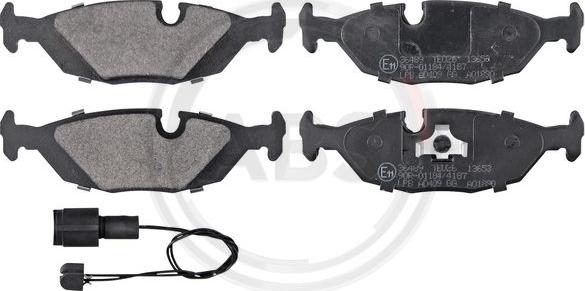 A.B.S. 36489 - Fékbetétkészlet, tárcsafék parts5.com