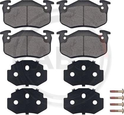 A.B.S. 36580 - Brake Pad Set, disc brake parts5.com