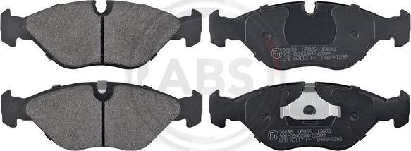 A.B.S. 36698 - Fékbetétkészlet, tárcsafék parts5.com